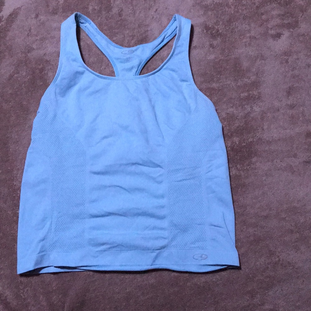 Baby blue workout tank